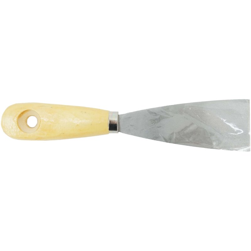BRÜDER MANNESMANN spatule de peintre, 60 mm, acier inoxydable, manche en bois