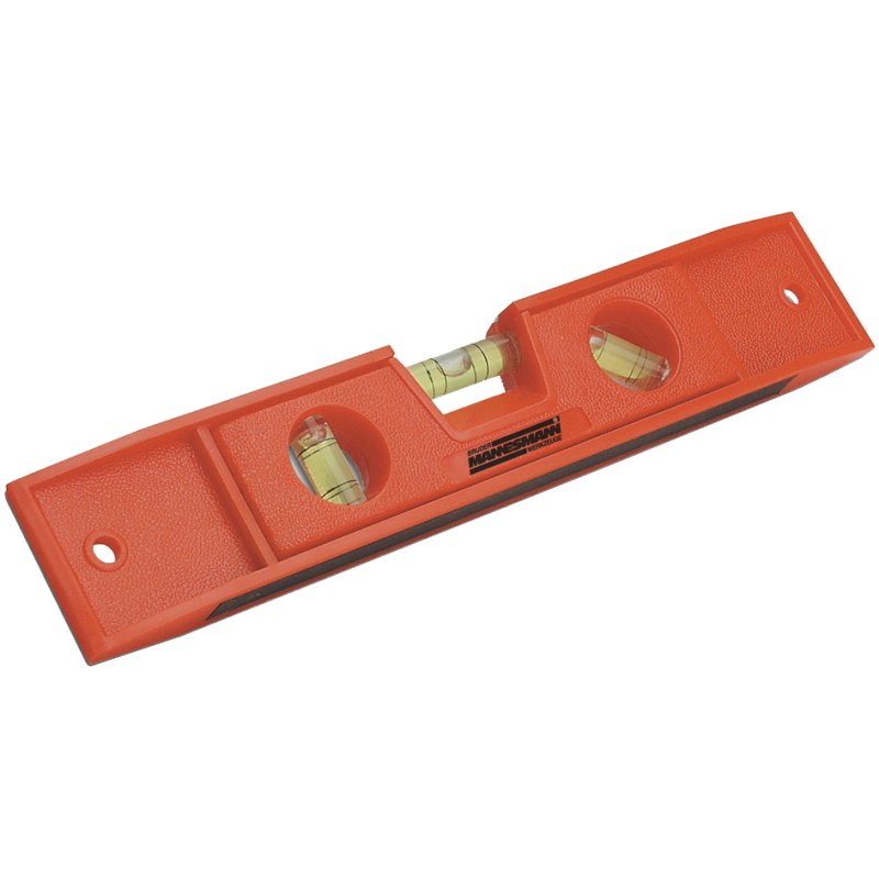 BRÜDER MANNESMANN torpedo spirit level, orange, with magnet