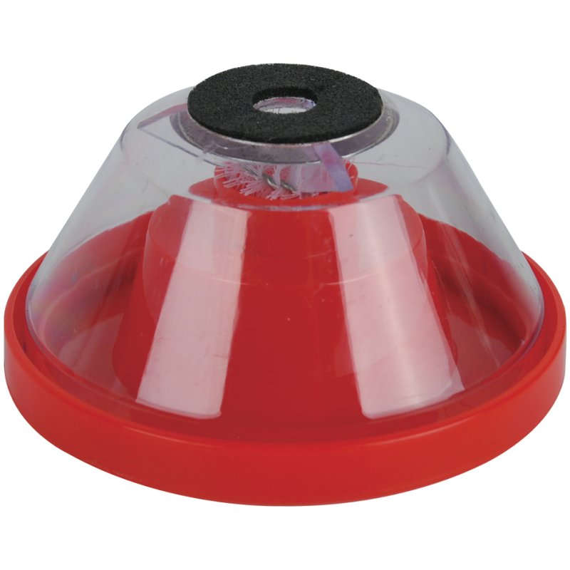 BRÜDER MANNESMANN dust collector for masonry drills, plastic, red/transparent, 4–10 mm