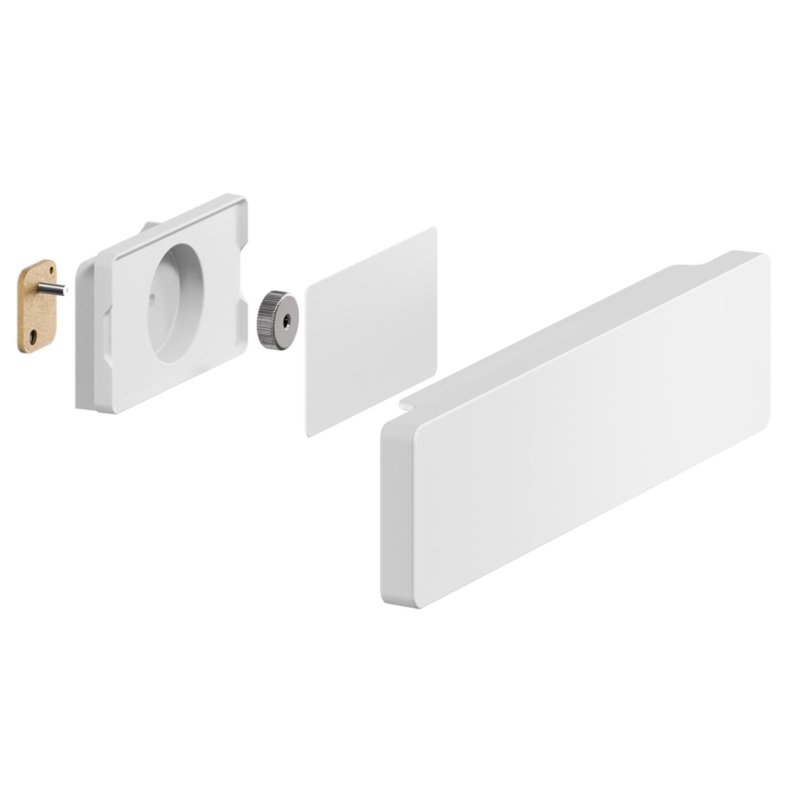 tesa KITCHEN porte-couteaux, blanc, aluminium, 265×35×65 mm