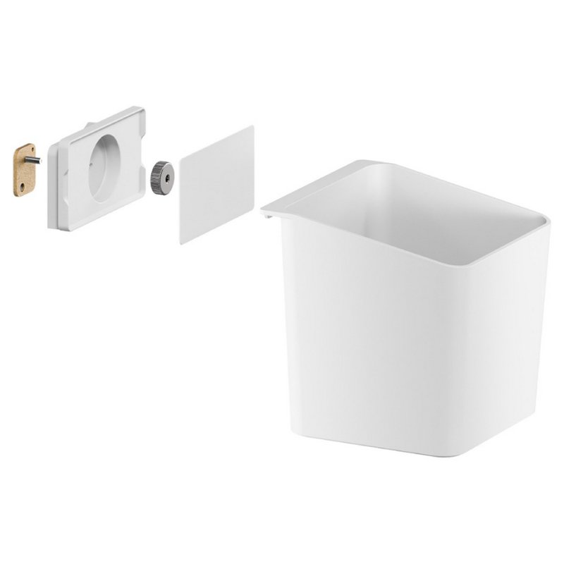 tesa KITCHEN spice jar, white, plastic, 135×145×135 mm