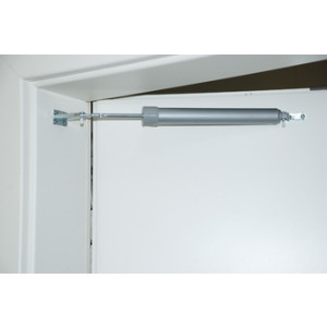 BRÜDER MANNESMANN pneumatische deurdranger, grijs, tot 15 kg, 80 cm