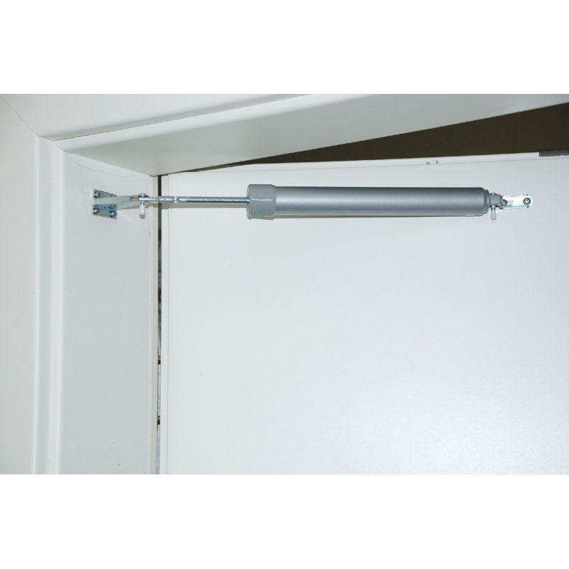 BRÜDER MANNESMANN pneumatische deurdranger, grijs, tot 15 kg, 80 cm