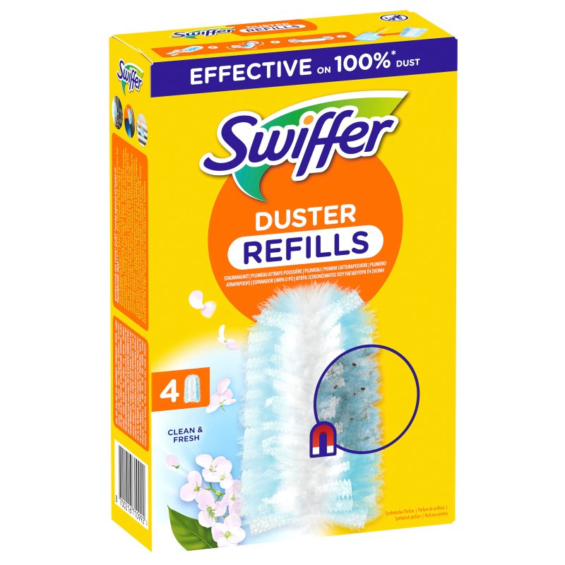 Swiffer chiffons anti-poussière, parfum Febreze, recharge, 9 pièces