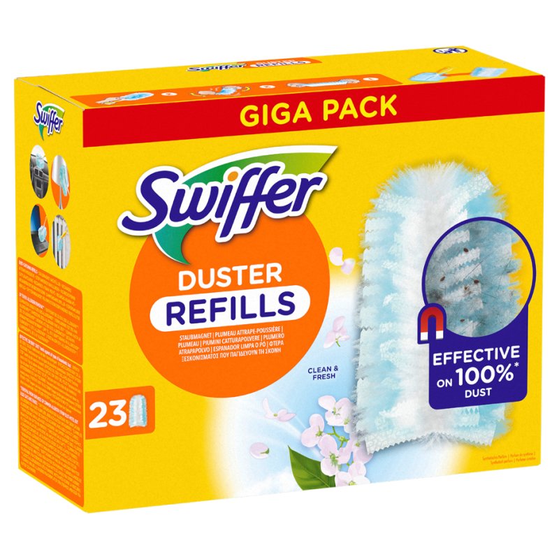 Swiffer chiffons anti-poussière, parfum Febreze, recharge, 9 pièces