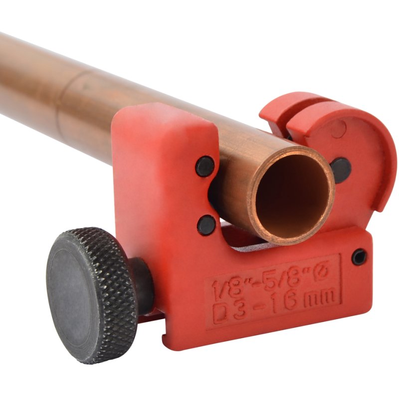 BRÜDER MANNESMANN GREEN LINE mini coupe-tube, jusqu'à 16 mm, rouge/noir