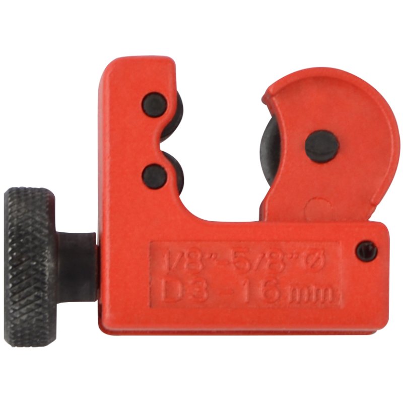 BRÜDER MANNESMANN GREEN LINE mini coupe-tube, jusqu'à 16 mm, rouge/noir