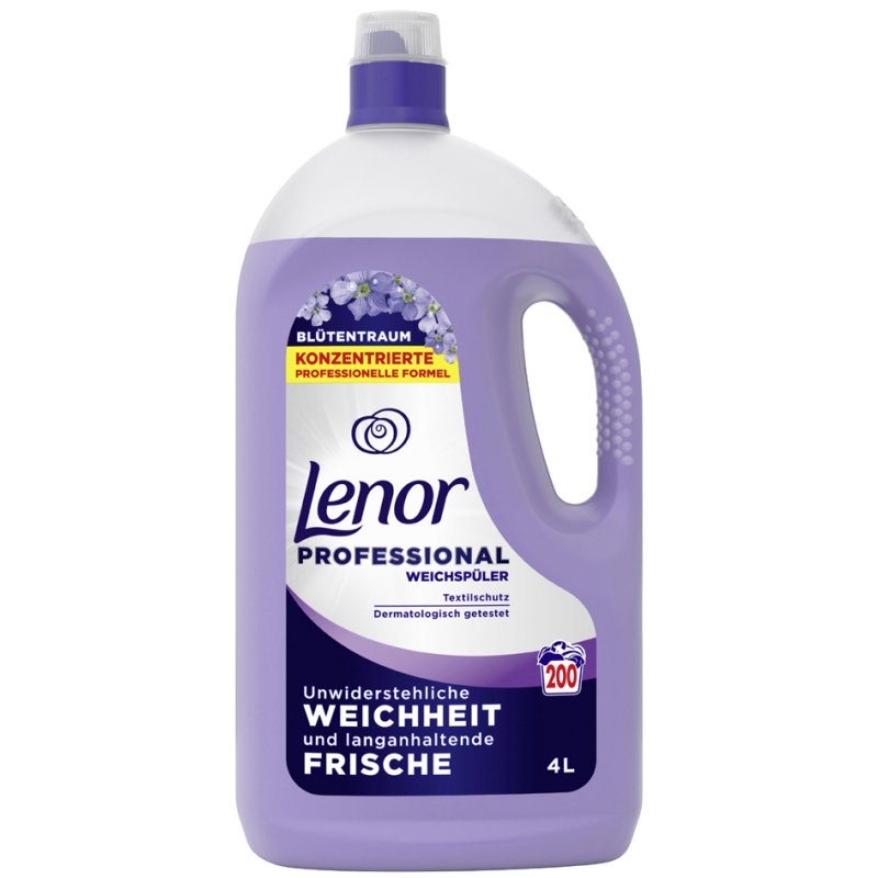 Lenor Professional assouplissant Avril Frais, 4 litres, 200 lavages