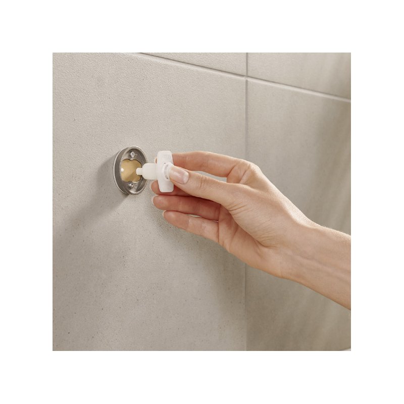 tesa ensemble brosse WC MOON BLACK, noir, réutilisable