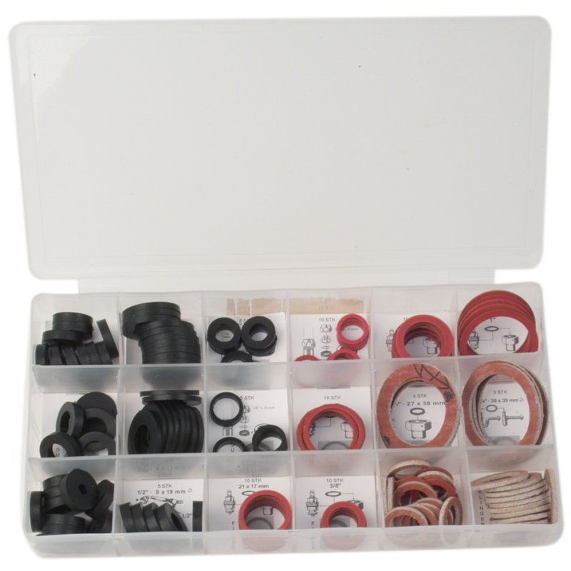 BRÜDER MANNESMANN joints d'étanchéité sanitaires, coffret 141 pièces, 18 types de joints