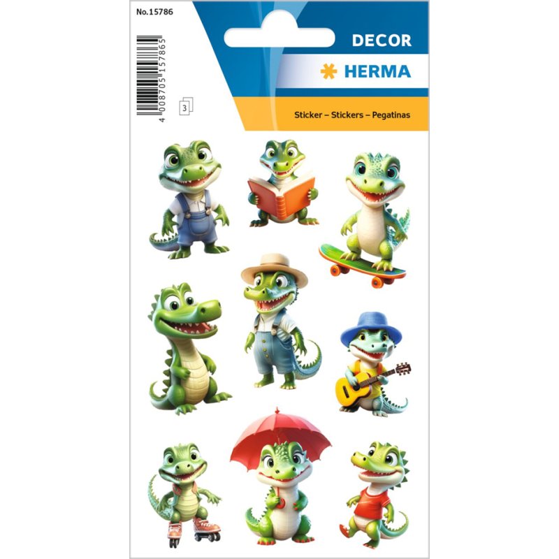 HERMA feuilles autocollantes alpagas, 84×120 mm, 3 feuilles à 9 autocollants