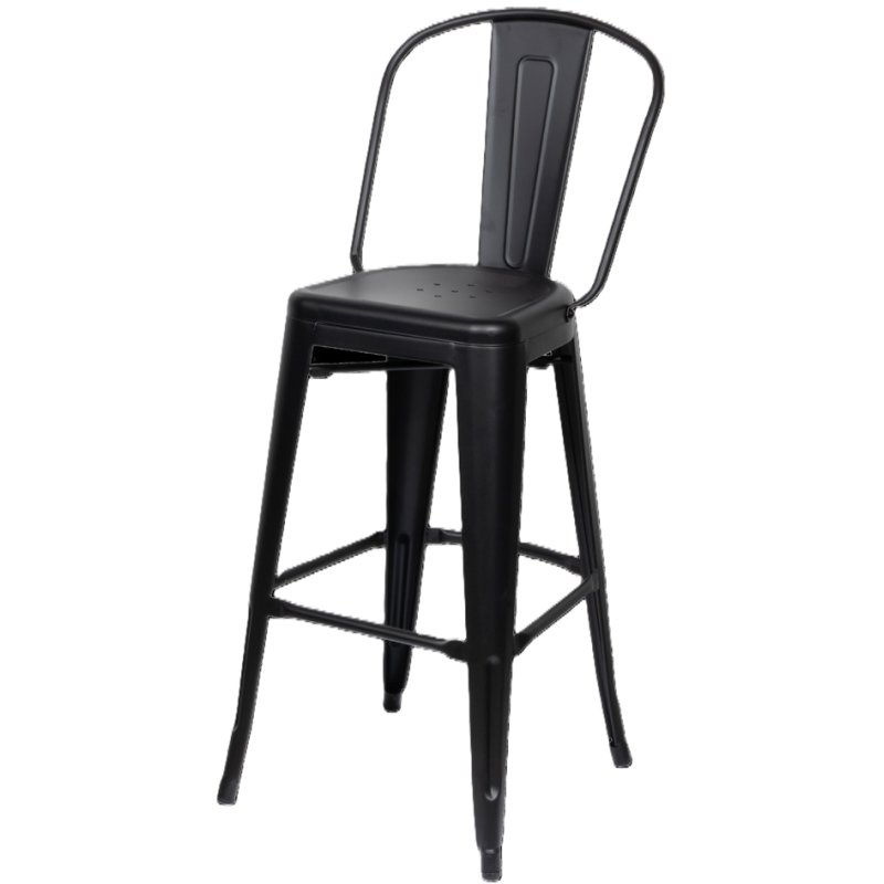 PAPERFLOW bar stools URBAN, galvanised steel, 2 pieces