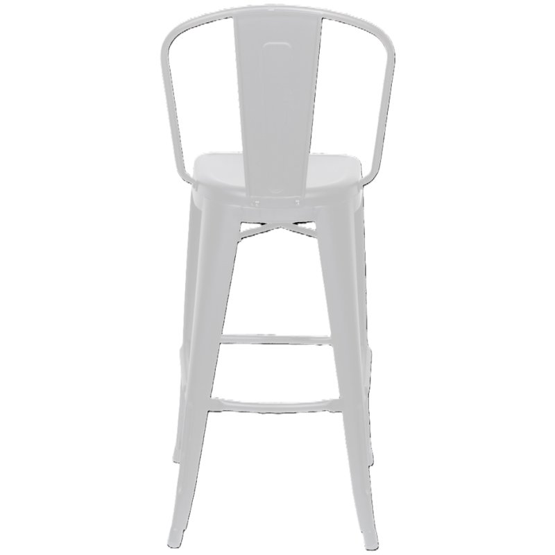 PAPERFLOW bar stools URBAN, galvanised steel, 2 pieces