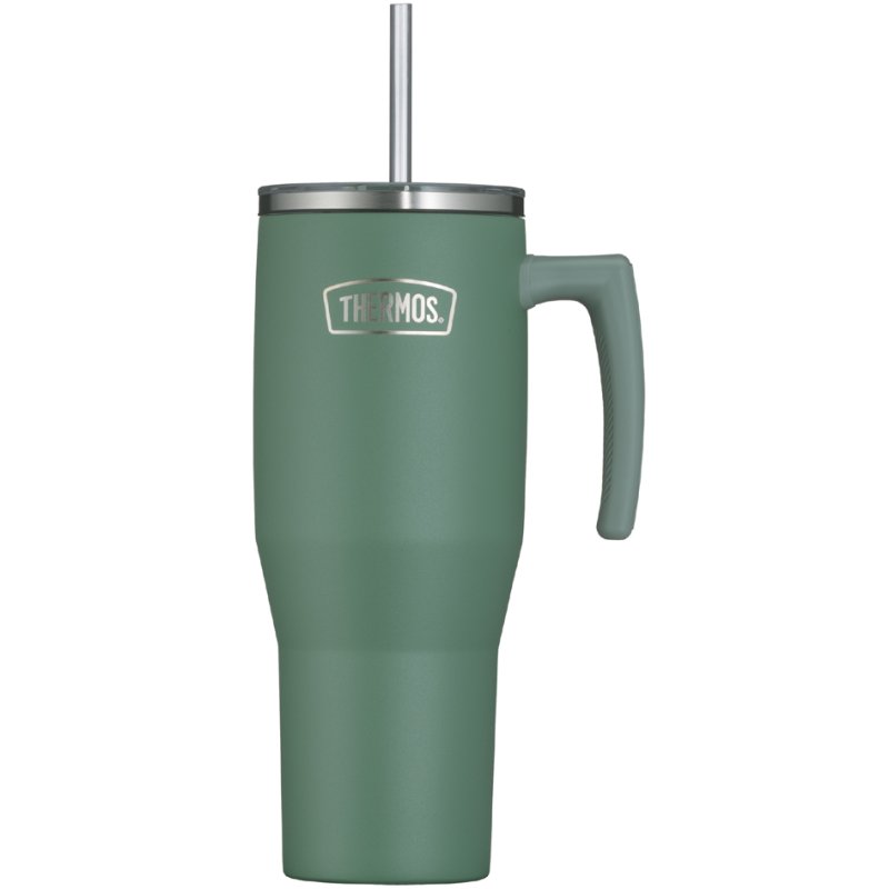 THERMOS gobelet isotherme RS, avec paille, 1,1 L, vert