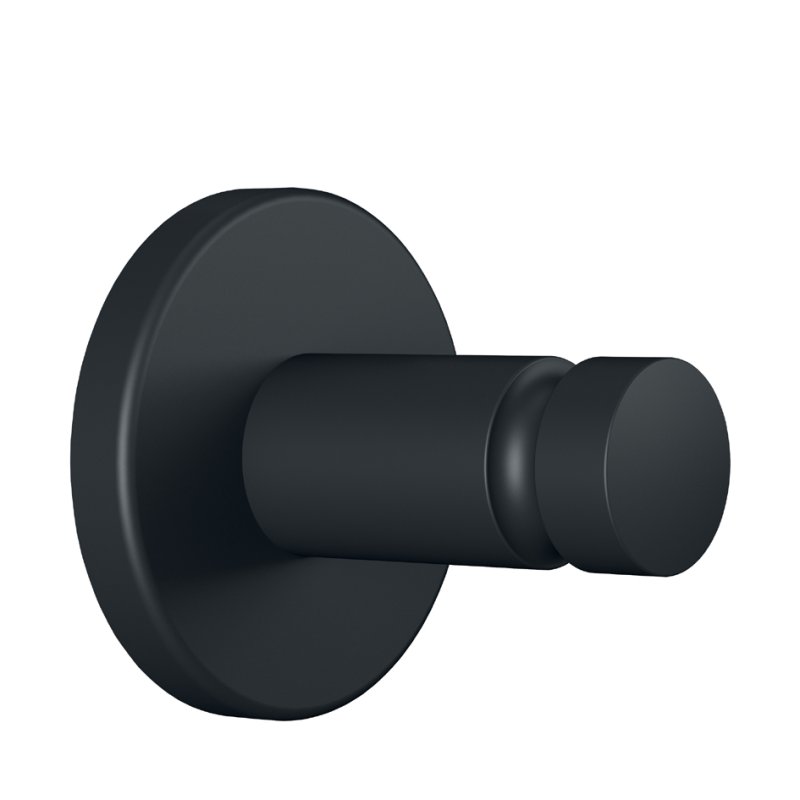 tesa porte-serviettes Moon Black, noir, réutilisable, 37×36×37 mm