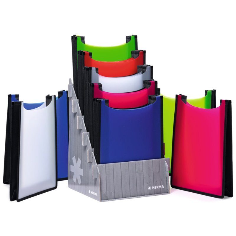 HERMA Flexi A4 document box, PP, flexible depth up to 70 mm, 18 pieces