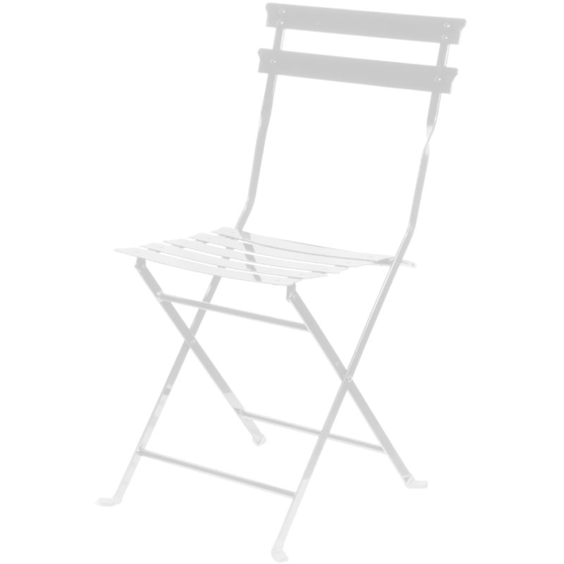 PAPERFLOW Eden chaise pliante outdoor, noir, acier galvanisé, 2 pièces