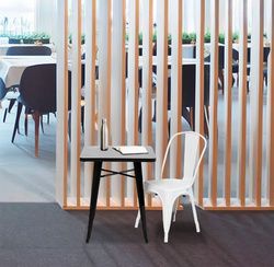 PAPERFLOW outdoor bezoekersstoelen URBAN, set van 2, zwart, stapelbaar
