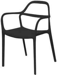 PAPERFLOW bezoekerstoel NOVA outdoor, zwart, set van 2 stuks