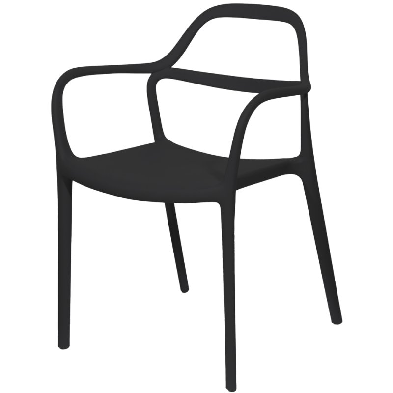 PAPERFLOW chaise extérieure NOVA, blanc, lot de 2 pièces