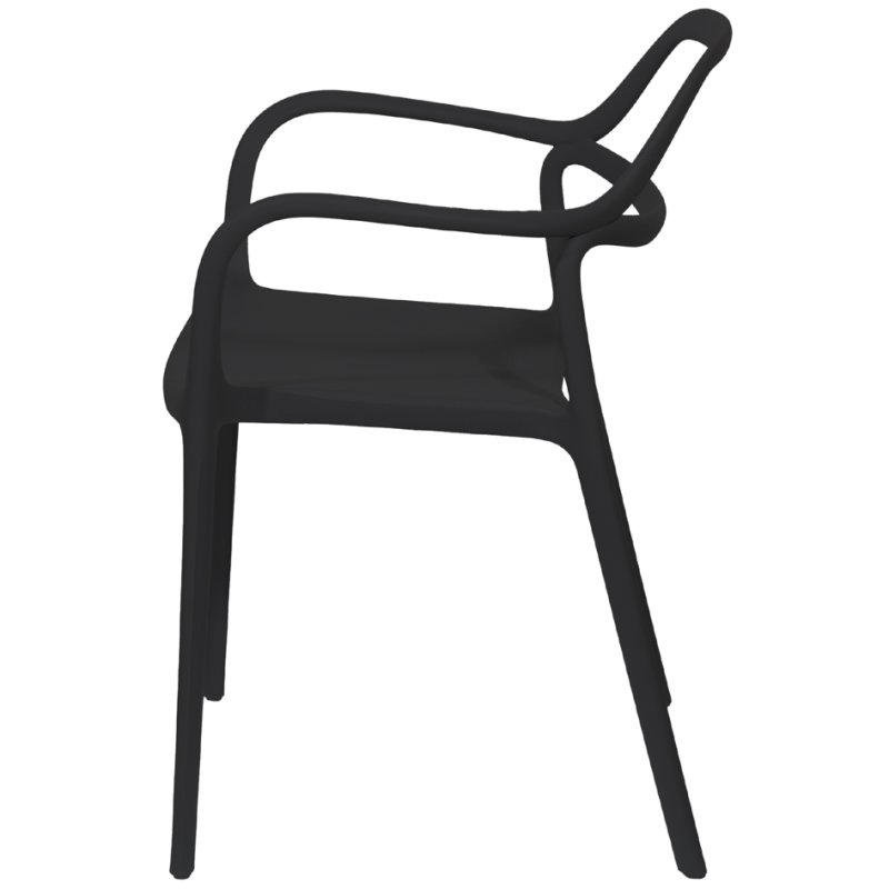 PAPERFLOW chaise extérieure NOVA, blanc, lot de 2 pièces