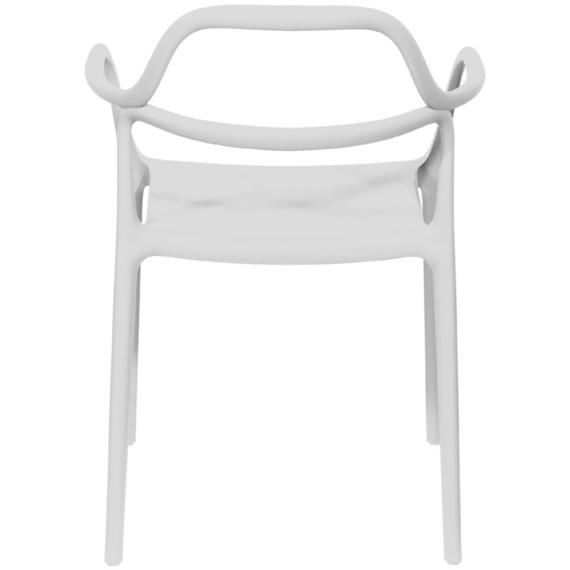PAPERFLOW chaise extérieure NOVA, blanc, lot de 2 pièces
