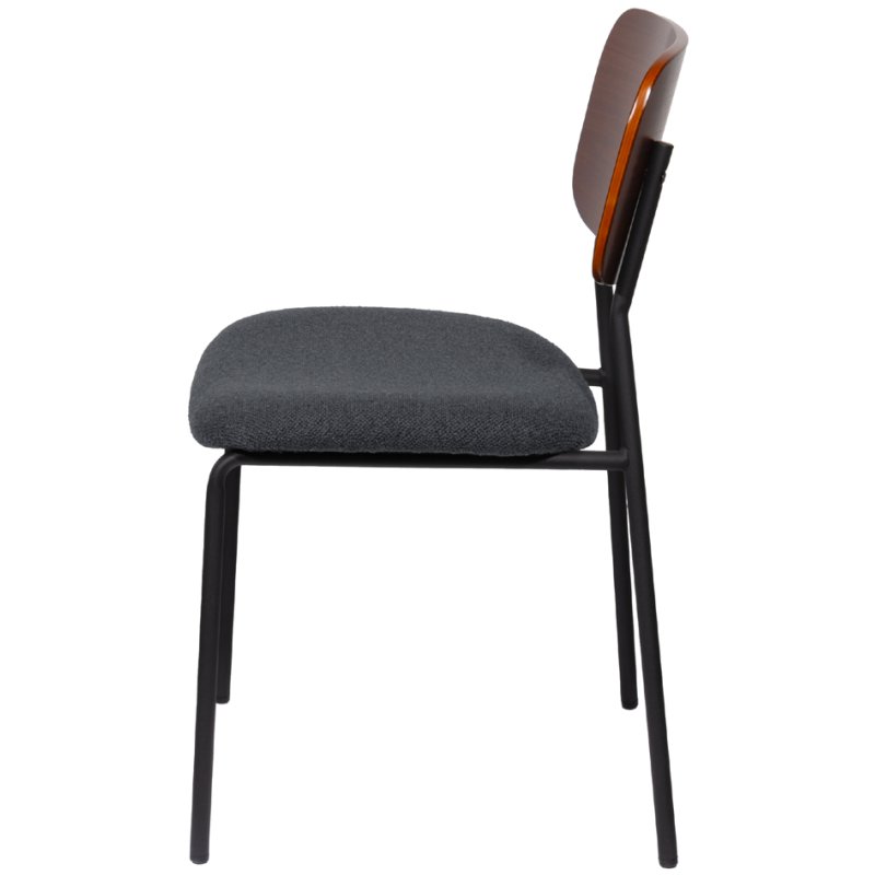 PAPERFLOW chaise de visite LISA, lot de 2, gris