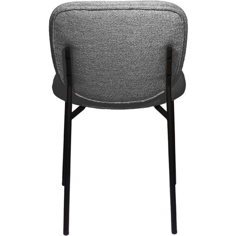 PAPERFLOW visitor chair TWIST, set of 2, grey, 480 mm seat height