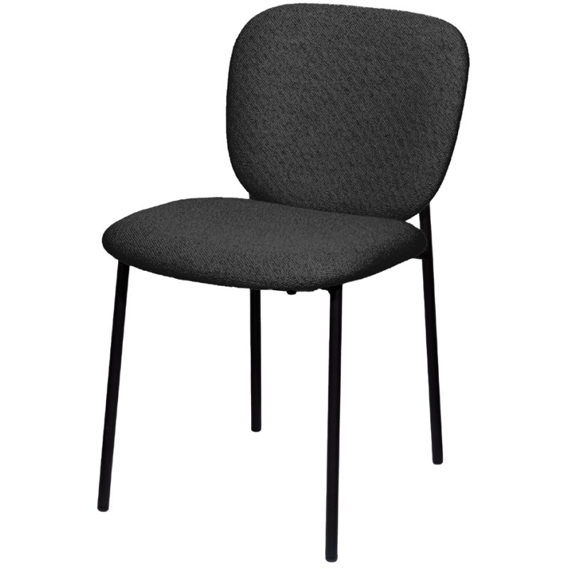 PAPERFLOW visitor chair TWIST, set of 2, grey, 480 mm seat height