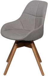 PAPERFLOW bezoekerstoelen JUNO, grijs, set van 2, 360° draaibaar
