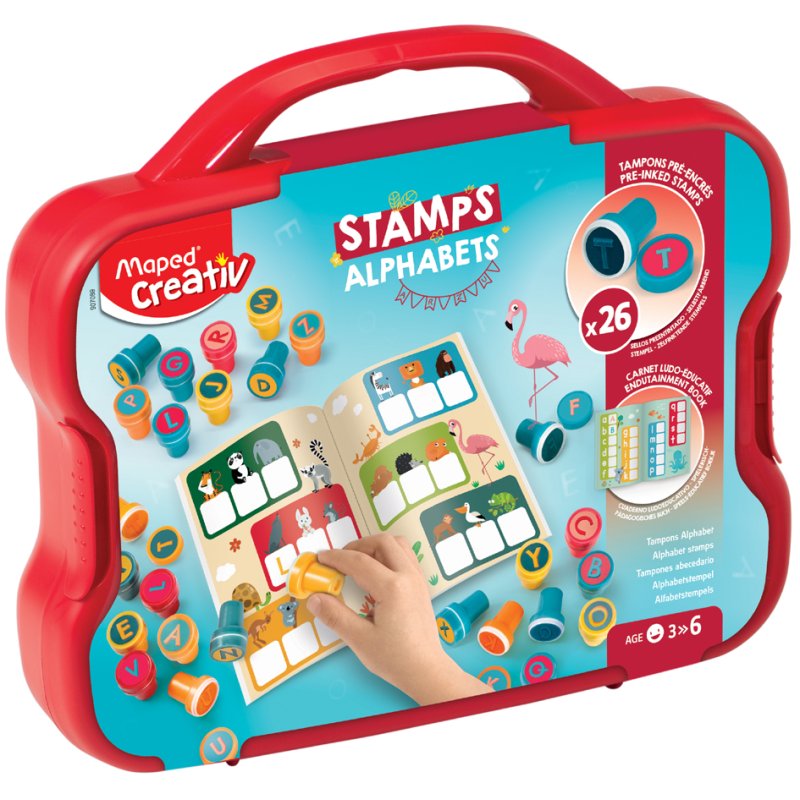 Maped Creativ stamp set Alphabet, self-inking, 26 stamps, 3-6 years