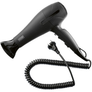 MOOR haardroger SUSAN, zwart, 2000-2400W, 1,80 m kabel