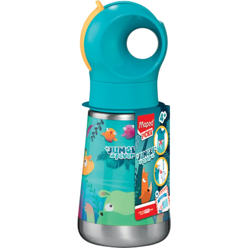 Maped bouteille thermos Jungle Fever, turquoise, 350 ml, acier inoxydable