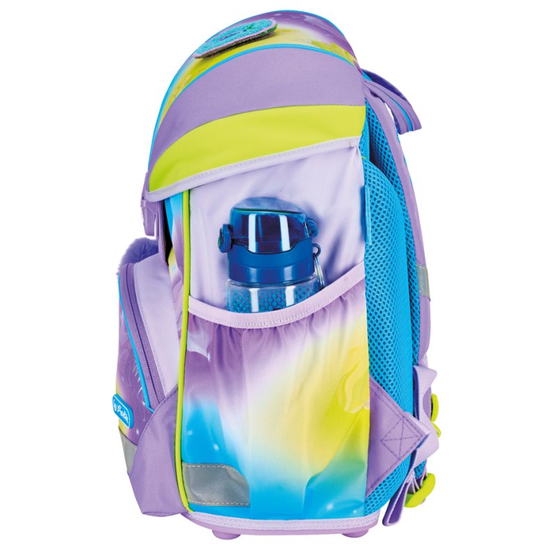 herlitz sac à dos UltraLight XL Plus Little Monster, turquoise/lilas/jaune, 22 L