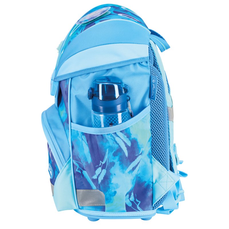 herlitz backpack UltraLight XL Plus Lucky Horse, light blue/dark blue, 22 L, including pencil case
