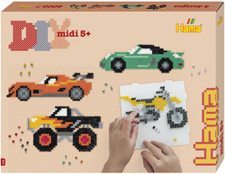Hama strijkkralen midi Voertuigen, geschenkset, 5,0 mm, 4000 stuks