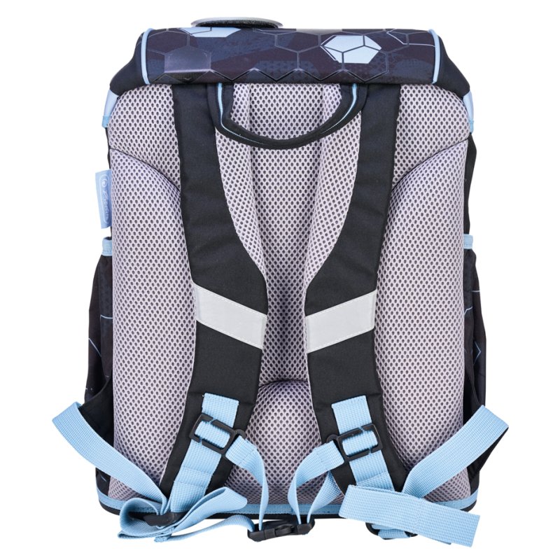 Herlitz cartable UltraLight XL Plus Cyber Soccer, noir/bleu clair, 22 L, motif football
