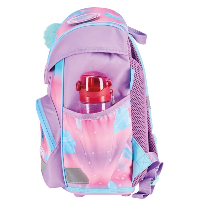 herlitz sac à dos UltraLight Plus Ocean Lights, rose/bleu turquoise, 16 L, motif hippocampe