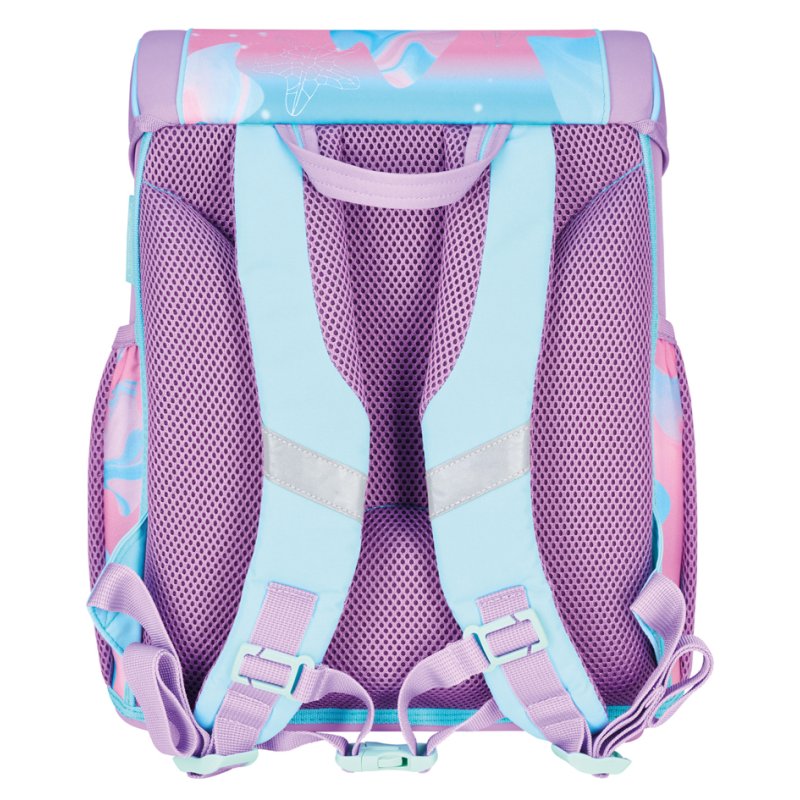 herlitz sac à dos Loop Plus Ocean Lights, motif hippocampe, rose/turquoise, 17 L