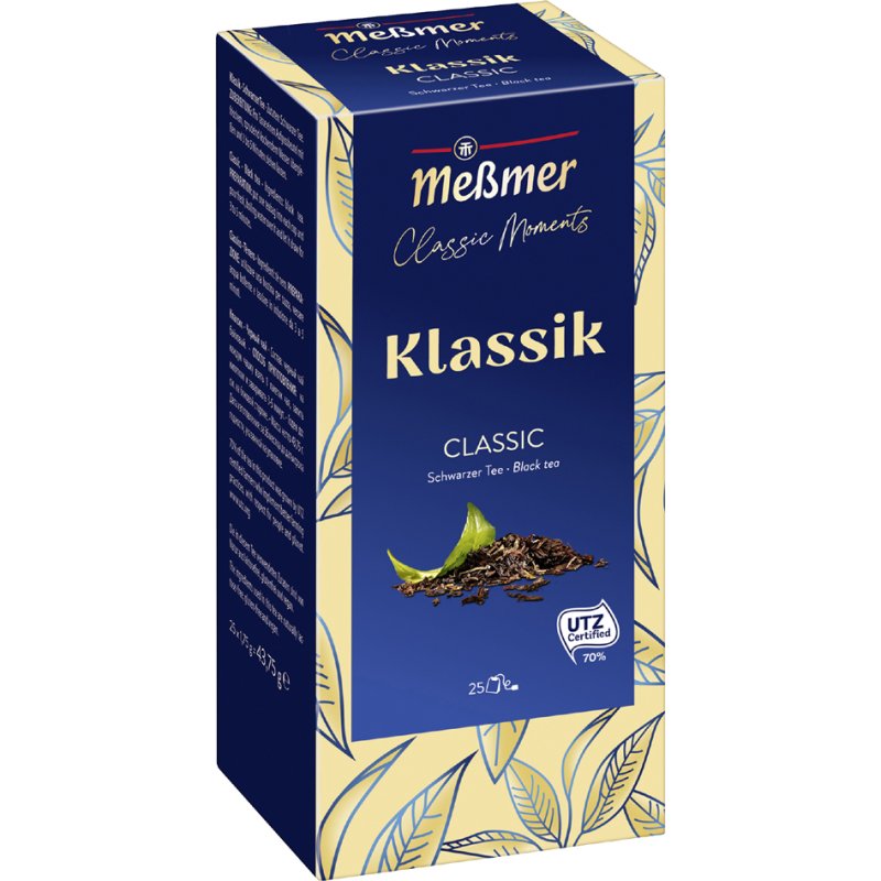Messmer Black tea Classic Moments, 25 tea bags, 1.75 g/bag