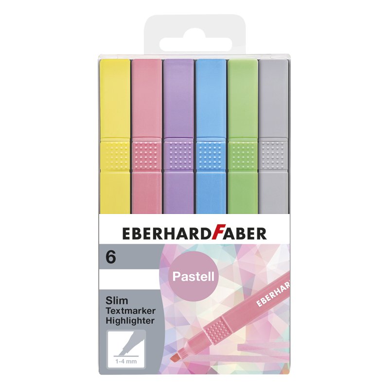 EBERHARD FABER highlighters Slim, 6 pieces