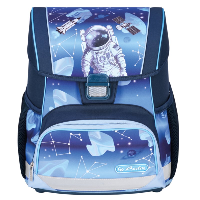 herlitz sac à dos Loop Plus Cosmic Explorer, bleu foncé/bleu clair, 17 L, polyester