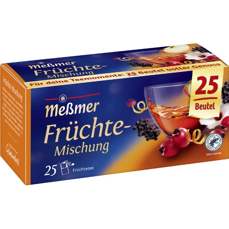 Messmer Fruit blend tea, 25 tea bags, 3 g per tea bag