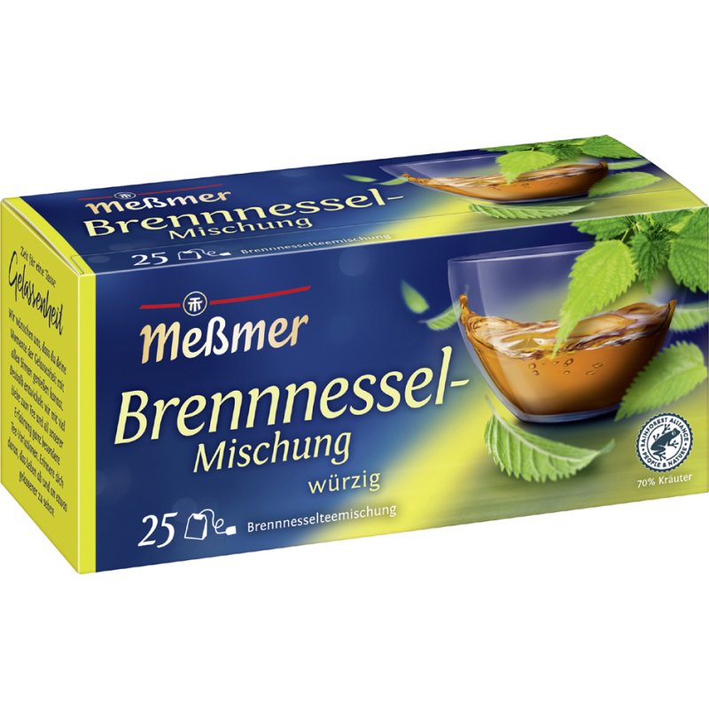 Messmer Nettle tea, spicy, 25 tea bags