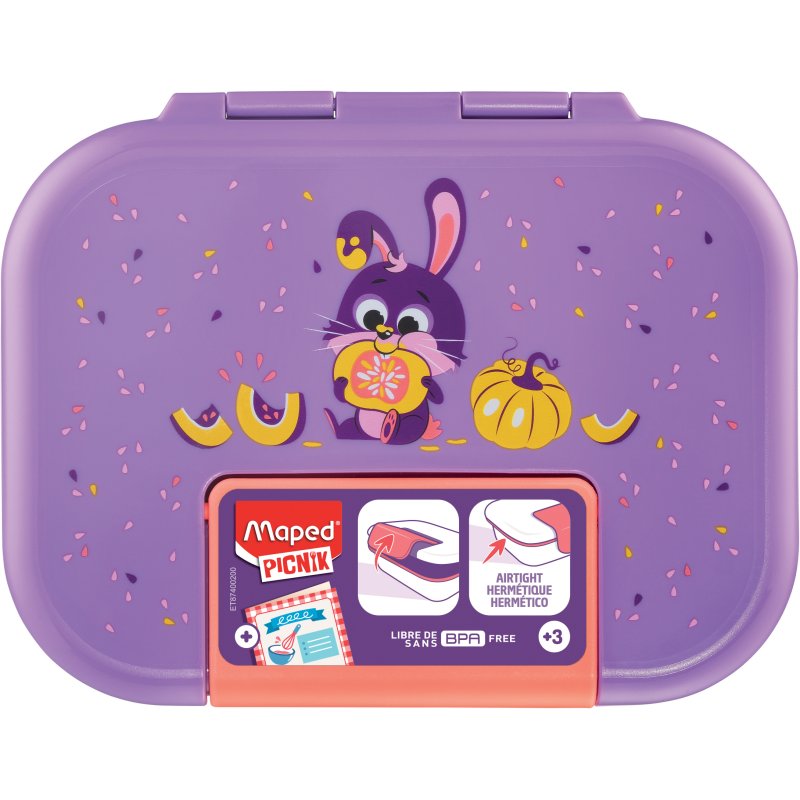 Maped MINIZ boîte à lunch, plastique, 0,9 litre, hermétique