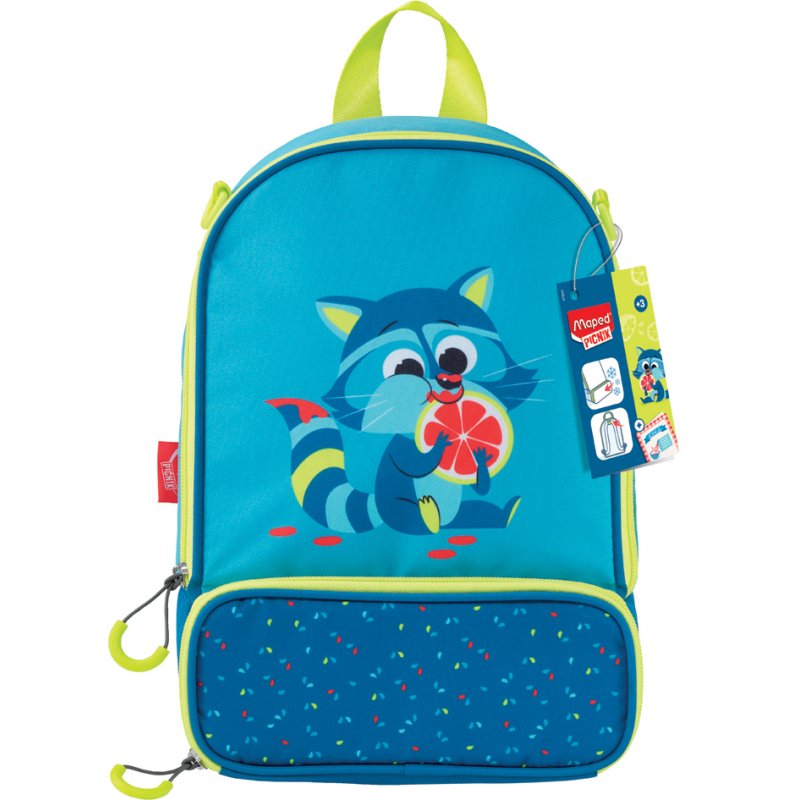 Maped PICNIK sac à dos enfant raton laveur, bleu, polyester