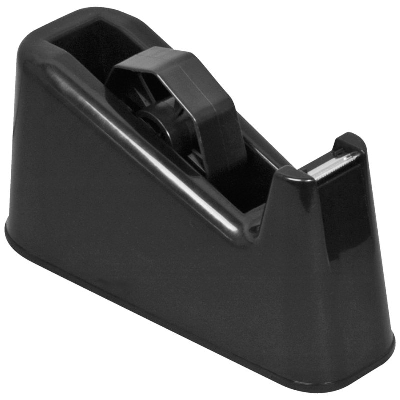 RAADHUIS B2 tafelafroller ongeladen, zwart, 25 mm × 66 m, anti-slip