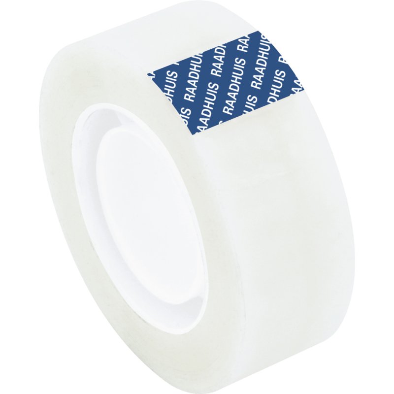 RAADHUIS plakband, transparant mat, 19 mm × 33 m, PP