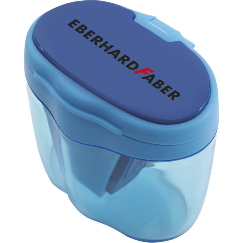 EBERHARD FABER taille-crayon trois points, bleu, plastique