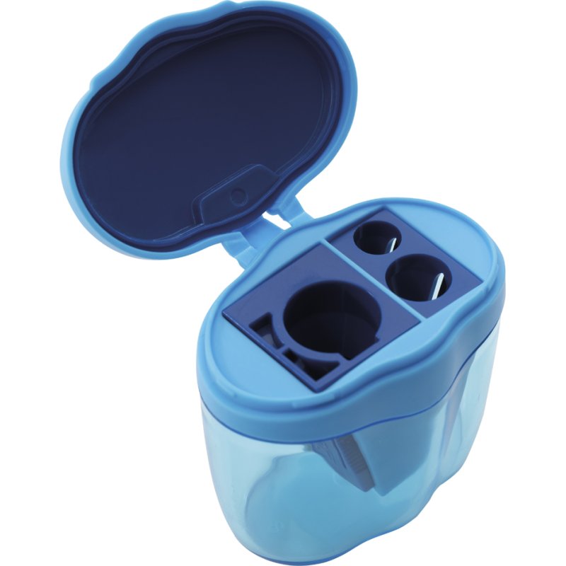 EBERHARD FABER taille-crayon trois points, bleu, plastique